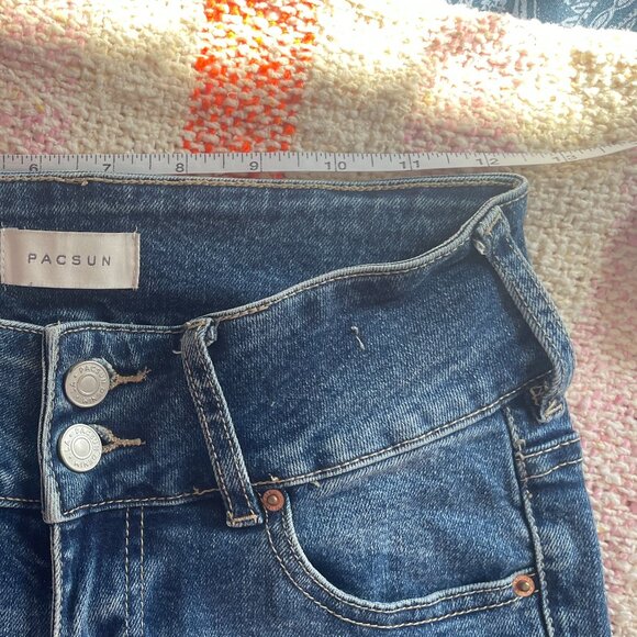 Pacsun Stretch Low Rise Bootcut Cargo Jeans - Picture 6 of 7